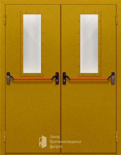 Фото двери «Двупольная со стеклом и антипаникой №65» в Жуковскому