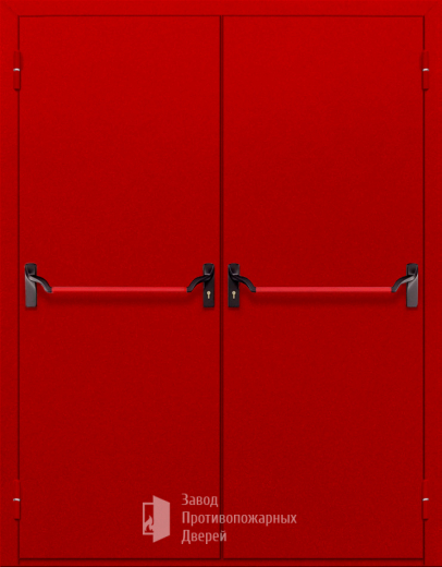 Фото двери «Двупольная глухая с антипаникой (красная)» в Жуковскому