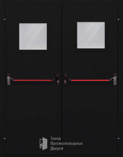 Фото двери «Двупольная со стеклом и антипаникой №54» в Жуковскому