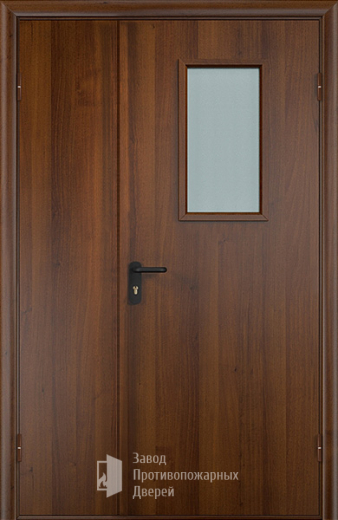 Фото двери «Полуторная МДФ со стеклом EI-30» в Жуковскому