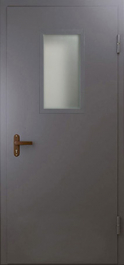 Фото двери «Техническая дверь №4 однопольная со стеклопакетом» в Жуковскому