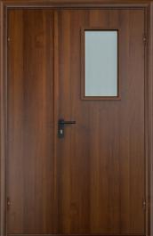Фото двери «Полуторная МДФ со стеклом EI-30» в Жуковскому